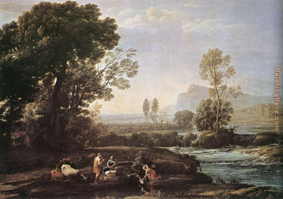 Landscape with Rest in Flight to Egypt painting - Claude Lorrain Landscape with Rest in Flight to Egypt art painting